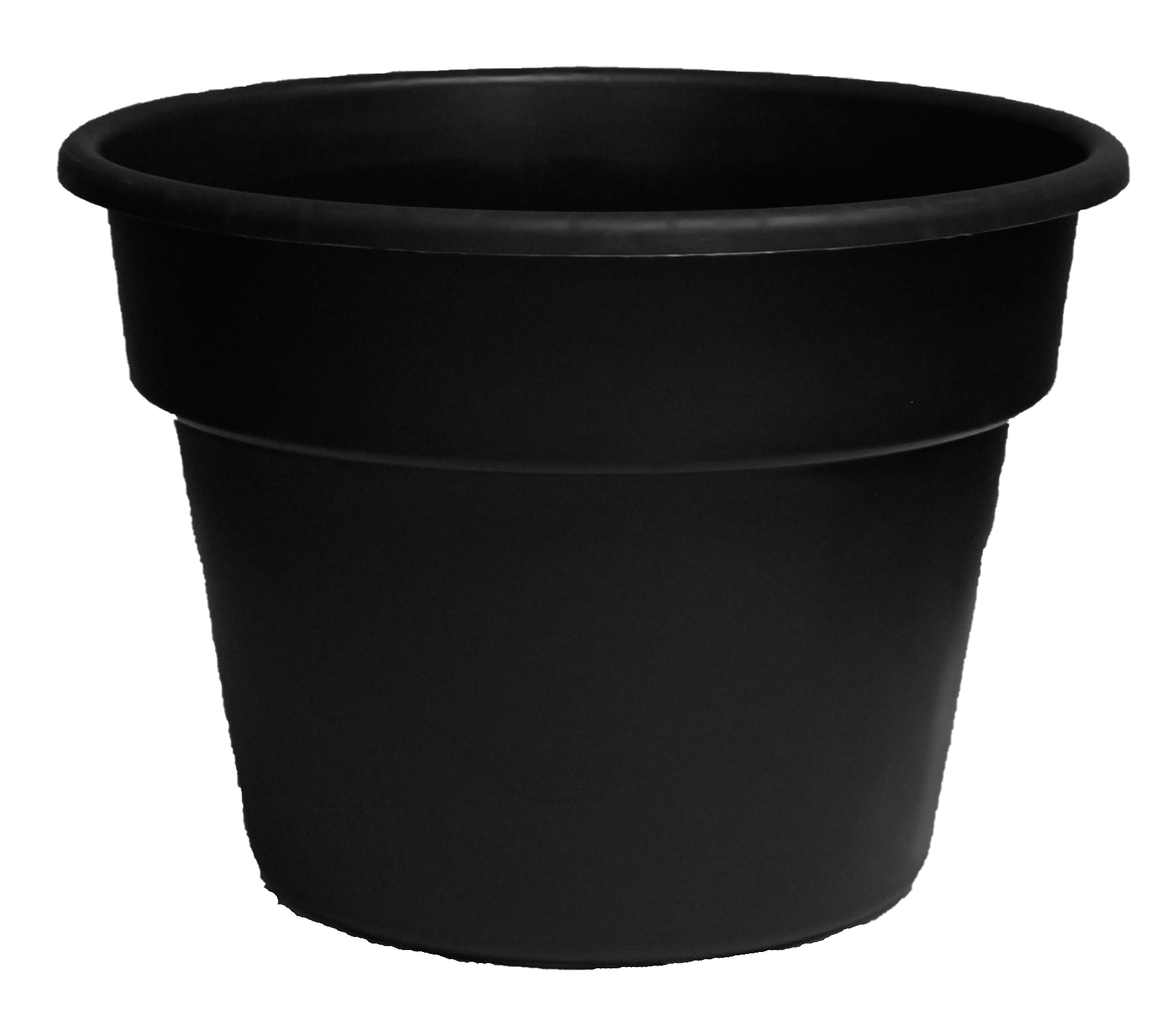 12.0 Patio Pot Black – 50 per case - Decorative Planters